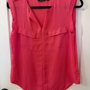 Apt. 9 Vibrant Coral Sleeveless Blouse
